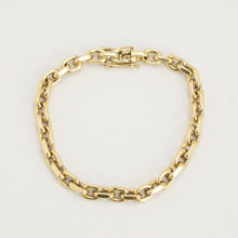 Anchor chain Bracelet in 14K Gold, 7.48 inches | Solid Gold | Fine