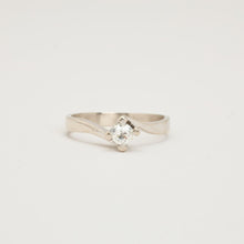 Timeless Classic Solitaire Engagement Ring, 14K White Gold, 0.21 CT Round Brilliant Diamond, Prong Set, Size 5¾, Minimalist Modern Bridal Jewelry