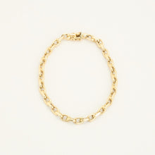 Anchor chain Bracelet in 14K Gold, 8.27 inches | Solid Gold