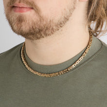 Byzantine chain Necklace in 14K Gold, 18.5 inches | Solid Gold