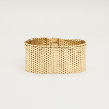 Brick Bracelet in 14K Gold, 6.77 inches | Real Genuine Gold