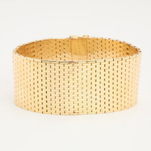 Brick Bracelet in 14K Gold, 6.3 inches | Real Genuine Gold