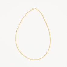 Curb Necklace in 14K Gold, 17.91 inches | Solid Gold | Minimalistic