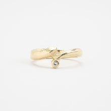 Ring with diamond (0.02 ct) in 14K Gold size 6¾ | Solid Gold | Fine