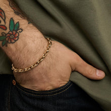 Anchor chain Bracelet in 14K Gold, 8.27 inches | Solid Gold