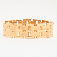Block Bracelet in 14K Gold, 8.07 inches | Real Genuine Gold