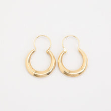 Classic 14K Gold Earrings, 0.98-Inch Simple Round Design, Real Fine Gold, Elegant Everyday Jewelry