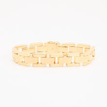 Block Bracelet in 14K Gold, 7.28 inches | Solid Gold | Minimalistic
