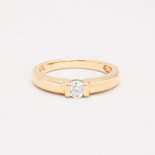 Ring with diamond (0.24 ct) in 14K Gold size 6½ | Real Genuine Gold