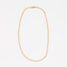Brick Necklace in 14K Gold, 15.35 inches | Real Genuine Gold