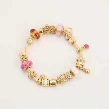 Pandora Snake chain Bracelet with diamond (0.1 ct) in 14K Gold, 8.27