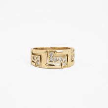 Ring with and Zirconia in 14K Gold size 8½ | Vintage Solid Gold