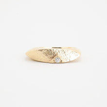 Ring with diamond (0.04 ct) in 14K Gold size 7¼ - 7¾ | Solid Gold