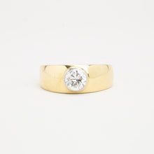 Ring with diamond (1.34 ct) in 14K Gold and white gold size 10