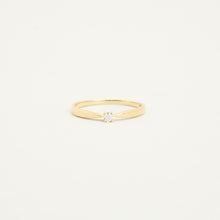 Ring with diamond (0.03 ct) in 14K Gold size 4½ | Solid Gold