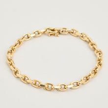 Anchor chain Bracelet in 14K Gold, 8.46 inches | Solid Gold | Premium
