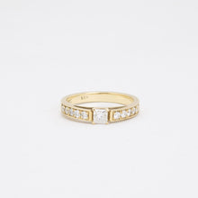 Ring with diamond (0.25 ct) in 14K Gold size 5¼ | Real Genuine Gold
