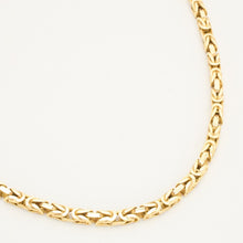 Byzantine chain Necklace in 14K Gold, 21.46 inches | Solid Gold