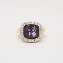 Ole Lynggaard Ring with and amethystwith diamond (0.23 ct) in 18K