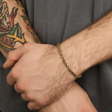 Byzantine chain Bracelet in 14K Gold, 7.68 inches | Real Genuine Gold