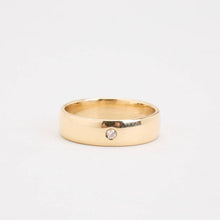 Ring with diamond (0.02 ct) in 14K Gold size 6½ | Real Genuine Gold