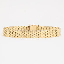 Brick Bracelet in 14K Gold, 7.4 inches | Solid Gold | Quality Fine