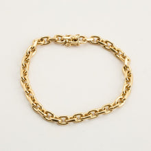 Anchor chain Bracelet in 14K Gold, 7.48 inches | Solid Gold | Fine