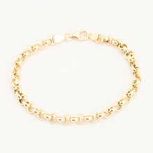 Belcher Bracelet in 14K Gold, 7.48 inches | Vintage Solid Gold