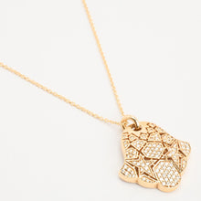 Necklace with diamond (0.38 ct) in 18K Gold, 16.93 inches | Solid