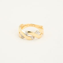 Ring with diamond (0.03 ct) in 14K Gold size 6¾ | Solid Gold