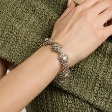 Bracelet in 18K White gold, 7.09 inches | Real Genuine Gold