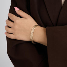 Brick Bracelet in 14K Gold, 6.69 inches | Solid Gold | Premium Real