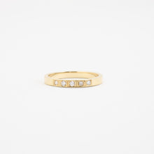 Ring with diamond (0.08 ct) in 14K Gold size 7¼ | Solid Gold