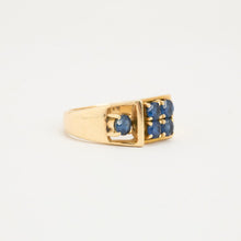Ring with and sapphire in 14K Gold size 6¾ | Solid Gold | Quality