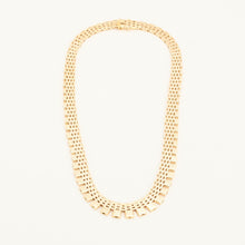 Brick Necklace in 14K Gold, 16.34 inches | Real Genuine Gold