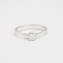 Ring aus 14 Karat Weißgold, Größe 6¾ | Massivgold | Edler Schmuck | Dänisch