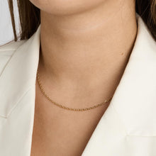 Anchor chain Necklace in 14K Gold, 17.32 inches | Real Genuine Gold