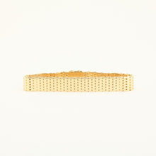 Brick Bracelet in 14K Gold, 7.48 inches | Vintage Solid Gold