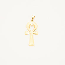 Pendant with diamond (0.1 ct) in 18K Gold, 1.77 inches | Solid Gold