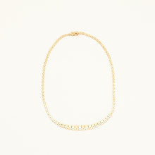 Brick Necklace in 14K Gold, 15.75 inches | Vintage Solid Gold