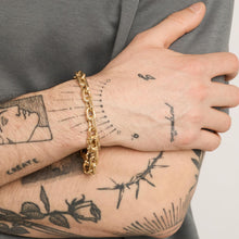 Anchor chain Bracelet in 14K Gold, 8.86 inches | Solid Gold | Fine