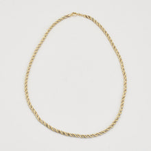 Rope Necklace in 14K Gold and white gold, 18.11 inches | Solid Gold
