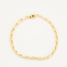 Anchor chain Bracelet in 14K Gold, 8.46 inches | Solid Gold | Premium