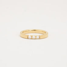 Ring with diamond (0.11 ct) in 14K Gold size 6¾ | Real Genuine Gold
