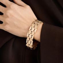 Beehive Bracelet in 14K Gold, 7.48 inches | Solid Gold | Quality Fine