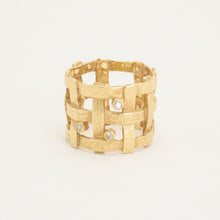 Ring with diamond (0.03 ct) in 14K Gold size 5¾ - 6 | Real Genuine