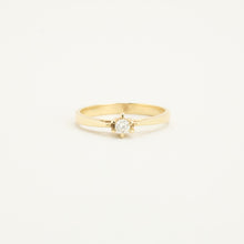 Bague en or 14 carats avec diamant (0,11 ct) taille 7¾ | Or véritable