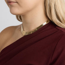 Brick Necklace in 14K Gold, 15.35 inches | Vintage Solid Gold