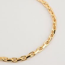 Anchor chain Necklace in 14K Gold, 17.72 inches | Real Genuine Gold