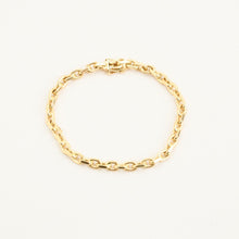 Anchor chain Bracelet in 14K Gold, 7.28 inches | Real Genuine Gold